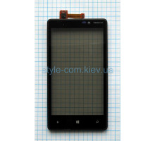 Тачскрін (сенсор) для Nokia Lumia 820 з рамкою black Original Quality TPS-2701504500000