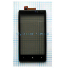 Тачскрін (сенсор) для Nokia Lumia 820 з рамкою black Original Quality TPS-2701504500000 2701504500000