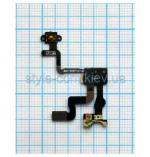 Шлейф для Apple iPhone 4s з кнопокою включення, датчиком наближення та мікрофоном High Quality TPS-2701555500004 2701555500004