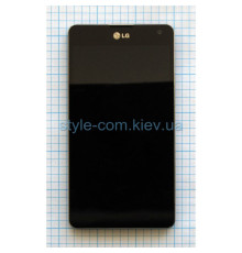 Дисплей (LCD) для LG E975 з тачскріном та рамкою black Original Quality TPS-2701641400003 2701641400003