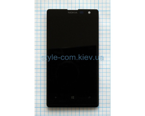 Дисплей (LCD) для Nokia Lumia 1020 з тачскріном та рамкою black Original Quality TPS-2701624500003 2701624500003
