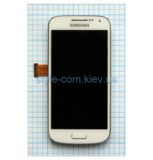 Дисплей (LCD) для Samsung Galaxy S4 Mini I9190 з тачскріном та рамкою white (TFT) Original Quality TPS-2701638500006 2701638500006