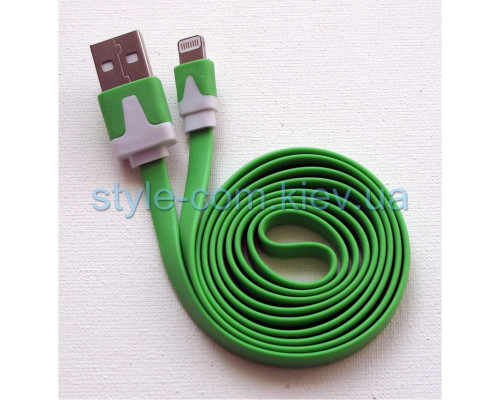 Кабель USB Lightning green
