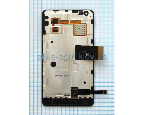 Дисплей (LCD) для Nokia Lumia 900 з тачскріном та рамкою black Original Quality TPS-2701656600009 2701656600009