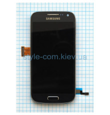 Дисплей (LCD) для Samsung Galaxy S4 Mini I9190 з тачскріном та рамкою black (TFT) Original Quality
