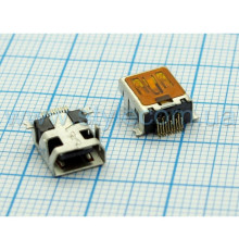 Роз'єм живлення (гніздо) для Mini USB довгий (10 pin)
