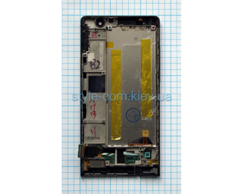 Дисплей (LCD) для Huawei P6-U06 з тачскріном та рамкою black High Quality TPS-2701686100005 2701686100005