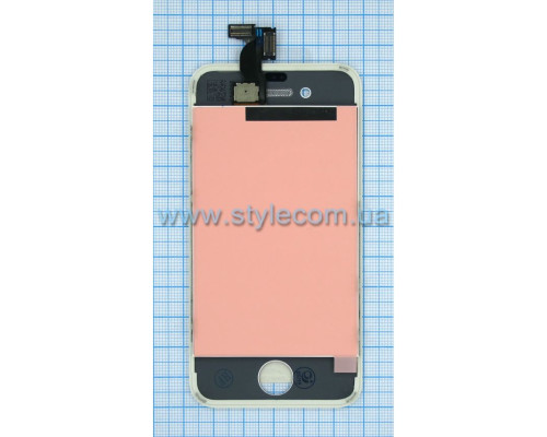 Дисплей (LCD) для Apple iPhone 4 з тачскріном white High Quality