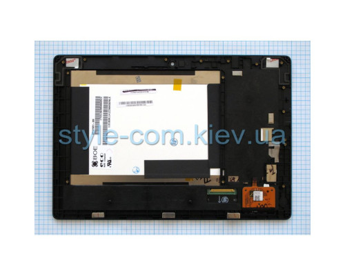 Дисплей (LCD) для Lenovo S6000 з тачскріном та рамкою black Original Quality TPS-2701741800000 2701741800000