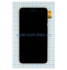 Дисплей (LCD) для Nokia Lumia 630 з тачскріном та рамкою black Original Quality