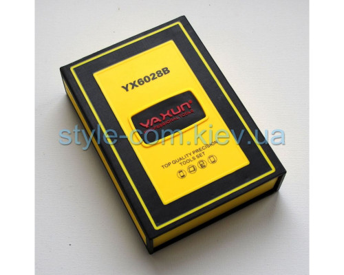 Набір викруток Yaxun YX-6028B ( 38 в 1: 28 насадок, пінцет, медіатори, присоска, подовжувачі)