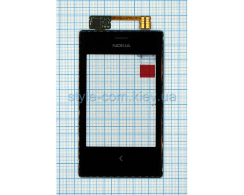 Тачскрін (сенсор) для Nokia Asha 503 Dual black Original Quality TPS-2701817700005 2701817700005