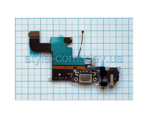 Шлейф для Apple iPhone 6 з роз'ємом зарядки, навушників та мікрофоном grey Original Quality TPS-2701861300008 2701861300008
