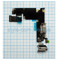 Шлейф для Apple iPhone 6 Plus з роз'ємом зарядки, навушників та мікрофоном grey Original Quality TPS-2701854200001 2701854200001