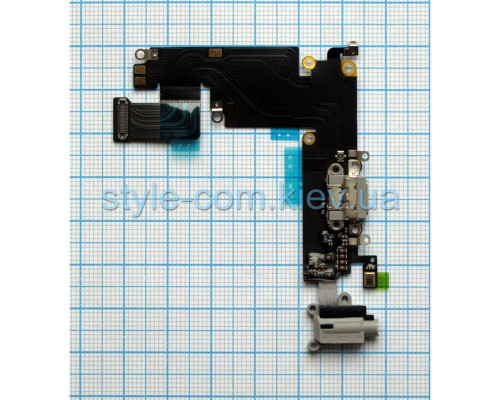 Шлейф для Apple iPhone 6 Plus з роз'ємом зарядки, навушників та мікрофоном grey Original Quality TPS-2701854200001 2701854200001
