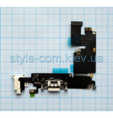Шлейф для Apple iPhone 6 Plus з роз'ємом зарядки, навушників та мікрофоном white Original Quality TPS-2701854300008 2701854300008