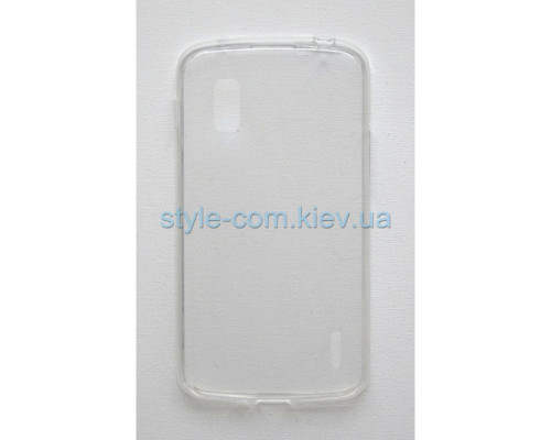 Чохол силіконовий Slim для LG Nexus 4 E960 прозорий TPS-2701876000009 2701876000009
