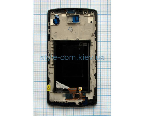 Дисплей (LCD) для LG Optimus G3 D855, D858, D859 з тачскріном та рамкою grey Original Quality TPS-2701823200001 2701823200001