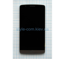 Дисплей (LCD) для LG Optimus G3 D855, D858, D859 з тачскріном та рамкою grey Original Quality TPS-2701823200001 2701823200001