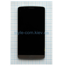 Дисплей (LCD) для LG Optimus G3 D855, D858, D859 з тачскріном та рамкою grey Original Quality TPS-2701823200001