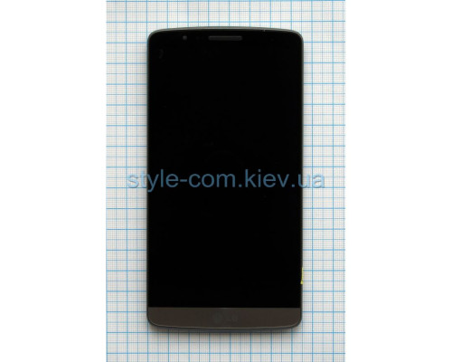 Дисплей (LCD) для LG Optimus G3 D855, D858, D859 з тачскріном та рамкою grey Original Quality TPS-2701823200001 2701823200001