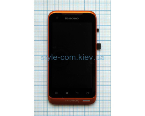 Дисплей (LCD) для Lenovo A660 з тачскріном та рамкою black Original Quality TPS-2701909600008 2701909600008