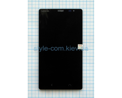 Дисплей (LCD) для Nokia X2 Dual Sim з тачскріном black Original Quality TPS-2701914000008 2701914000008