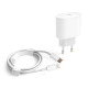 Мережевий зарядний пристрій (адаптер) 2в1 для Apple iРhone A1692 PD / 20W + Data Cable Type-C to Lightning white High Quality carton box logo TPS-2710000294412 2710000294412