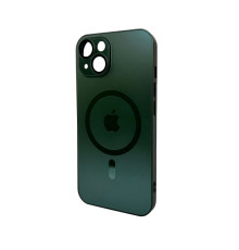 Чохол для смартфона AG Glass Matt Frame Color MagSafe Logo for Apple iPhone 14 Cangling Green (AGMattFrameMGiP14Green)