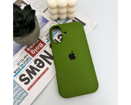 Чохол для смартфона Silicone Full Case AA Open Cam for Apple iPhone 16 29,Army Green (FullOpenAAi16-29)
