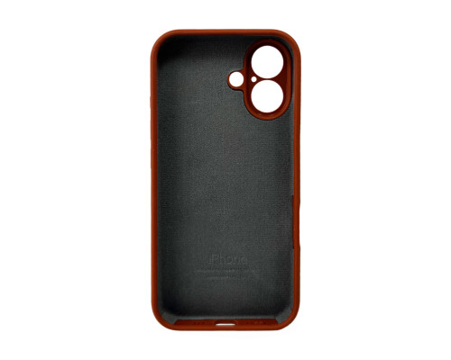 Чохол для смартфона Silicone Full Case AA Camera Protect for Apple iPhone 16 42,Saddle Brown (FullAAi16-42)