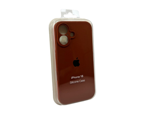 Чохол для смартфона Silicone Full Case AA Camera Protect for Apple iPhone 16 42,Saddle Brown (FullAAi16-42)