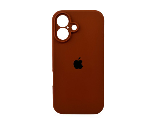 Чохол для смартфона Silicone Full Case AA Camera Protect for Apple iPhone 16 42,Saddle Brown (FullAAi16-42)