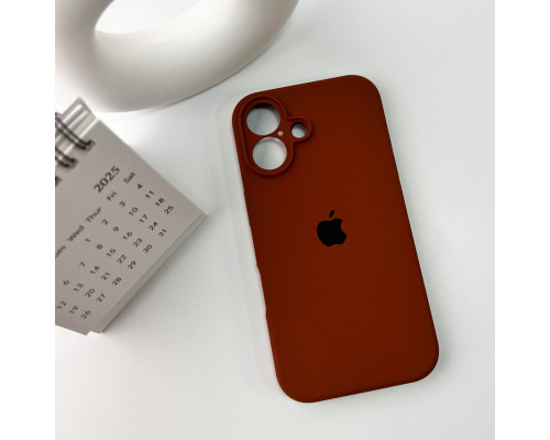 Чохол для смартфона Silicone Full Case AA Camera Protect for Apple iPhone 16 42,Saddle Brown (FullAAi16-42)