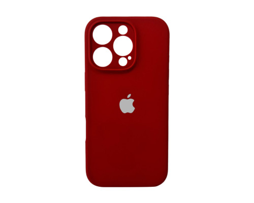 Чохол для смартфона Silicone Full Case AA Camera Protect for Apple iPhone 16 Pro 20,China Red (FullAAi16P-20)
