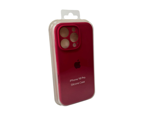 Чохол для смартфона Silicone Full Case AA Camera Protect for Apple iPhone 16 Pro Max 21,Rose Red (FullAAi16PM-21)