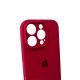 Чохол для смартфона Silicone Full Case AA Camera Protect for Apple iPhone 16 Pro Max 21,Rose Red (FullAAi16PM-21)