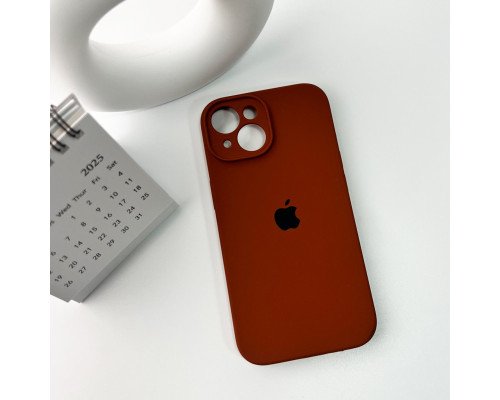 Чохол для смартфона Silicone Full Case AA Camera Protect for Apple iPhone 15 42,Saddle Brown (FullAAi15-42)