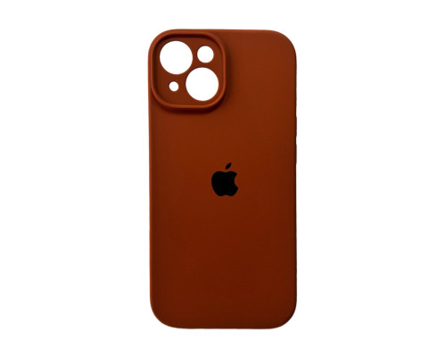 Чохол для смартфона Silicone Full Case AA Camera Protect for Apple iPhone 15 42,Saddle Brown (FullAAi15-42)