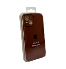 Чохол для смартфона Silicone Full Case AA Camera Protect for Apple iPhone 15 42,Saddle Brown (FullAAi15-42)