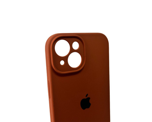 Чохол для смартфона Silicone Full Case AA Camera Protect for Apple iPhone 15 42,Saddle Brown (FullAAi15-42)