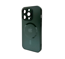 Чохол для смартфона AG Glass Matt Frame Color MagSafe Logo for Apple iPhone 14 Pro Max Cangling Green (AGMattFrameMGiP14PMGreen)