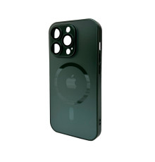 Чохол для смартфона AG Glass Matt Frame Color MagSafe Logo for Apple iPhone 14 Pro Max Cangling Green (AGMattFrameMGiP14PMGreen)