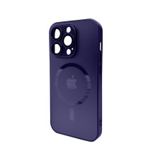 Чохол для смартфона AG Glass Matt Frame Color MagSafe Logo for Apple iPhone 15 Pro Deep Purple (AGMattFrameMGiP15PDPurple)