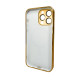 Чохол для смартфона AG Glass Sapphire Frame MagSafe Logo for Apple iPhone 14 Pro Max Gold (AGSappiFRP14PMGold)