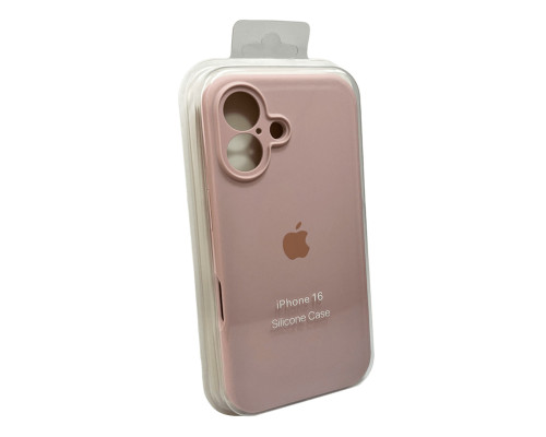 Чохол для смартфона Silicone Full Case AA Camera Protect for Apple iPhone 16 15,Pink Sand (FullAAi16-15)