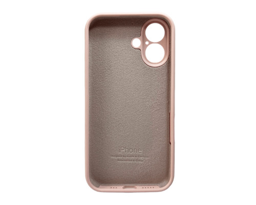 Чохол для смартфона Silicone Full Case AA Camera Protect for Apple iPhone 16 15,Pink Sand (FullAAi16-15)