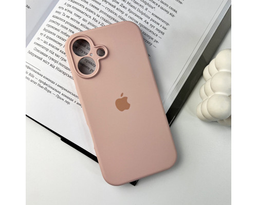 Чохол для смартфона Silicone Full Case AA Camera Protect for Apple iPhone 16 15,Pink Sand (FullAAi16-15)