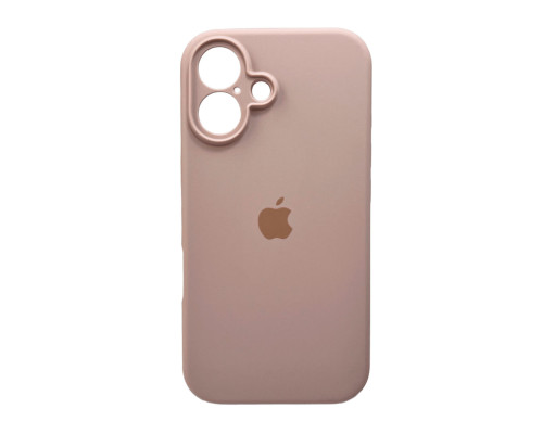 Чохол для смартфона Silicone Full Case AA Camera Protect for Apple iPhone 16 15,Pink Sand (FullAAi16-15)