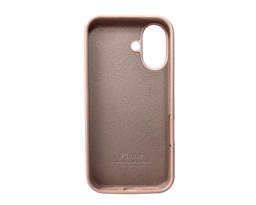 Чохол для смартфона Silicone Full Case AA Open Cam for Apple iPhone 16 15,Pink Sand (FullOpenAAi16-15)